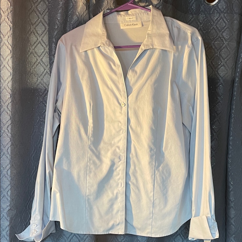 Calvin Klein Pale Blue Women's Dress Shirt